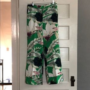 Ann Taylor size 8 wide leg tropical pants size 8